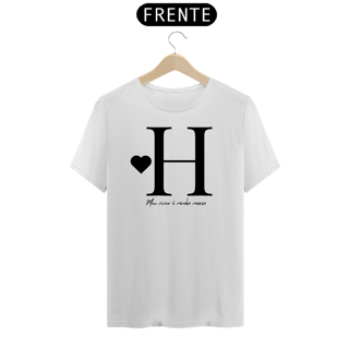 Nome do produto Camiseta Letra H - Meu Viver é Minha Marca