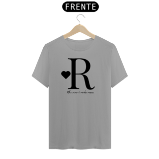 Nome do produto Camiseta Letra R - Meu Viver é Minha Marca