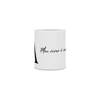 Nome do produto Caneca Letra A - Meu Viver é Minha Marca