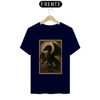 Nome do produto Camiseta Dragão Negro – Estilo Carta RPG