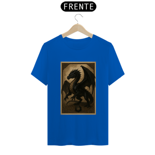 Nome do produto Camiseta Dragão Negro – Estilo Carta RPG