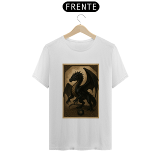 Nome do produto Camiseta Dragão Negro – Estilo Carta RPG