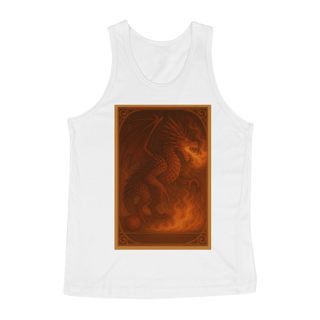 Camiseta Regata Dragão Vermelho – Estilo Carta RPG