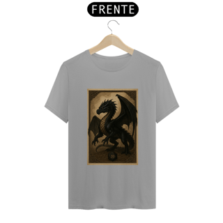 Nome do produto Camiseta Dragão Negro – Estilo Carta RPG