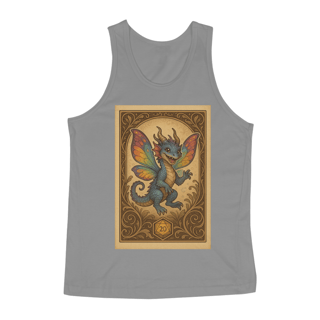 Nome do produto Camiseta Regata Dragão Fada – Estilo Carta RPG