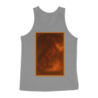 Nome do produto Camiseta Regata Dragão Vermelho – Estilo Carta RPG