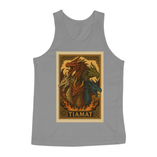 Nome do produto Camiseta Regata Dragão Tiamat – Estilo Carta RPG