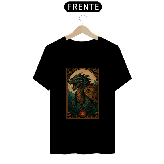 Camisa Dragão Anfíbio - Estilo Carta RPG
