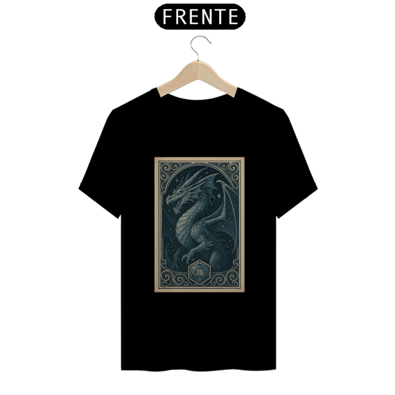 Camiseta Dragão Estelar – Estilo Carta RPG