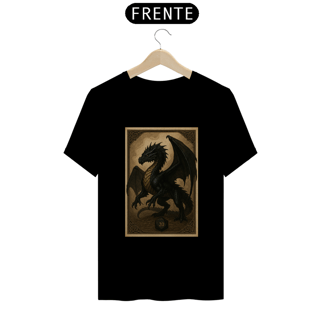 Camiseta Dragão Negro – Estilo Carta RPG