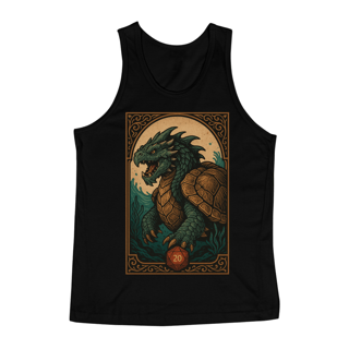 Nome do produto Camiseta Regata Dragão Anfíbio - Estilo Carta RPG