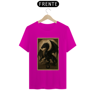 Nome do produto Camiseta Dragão Negro – Estilo Carta RPG