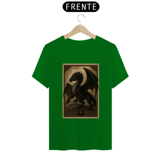 Nome do produto Camiseta Dragão Negro – Estilo Carta RPG