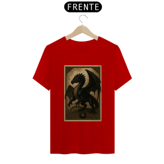 Nome do produto Camiseta Dragão Negro – Estilo Carta RPG