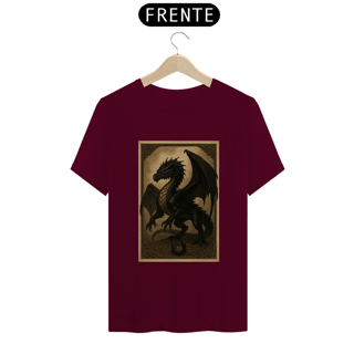 Nome do produto Camiseta Dragão Negro – Estilo Carta RPG