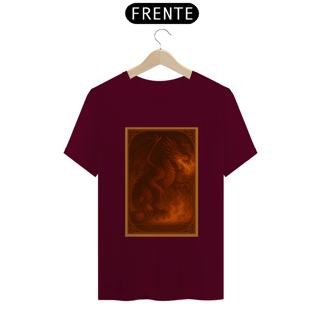 Nome do produto Camiseta Dragão Vermelho – Estilo Carta RPG