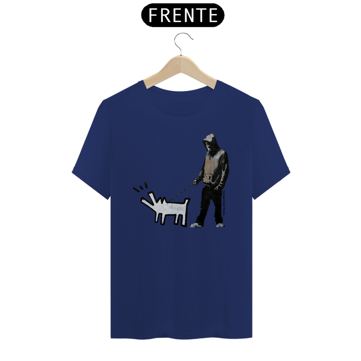 Nome do produto: Haring dog - Banksy (T-Shirt Pima)