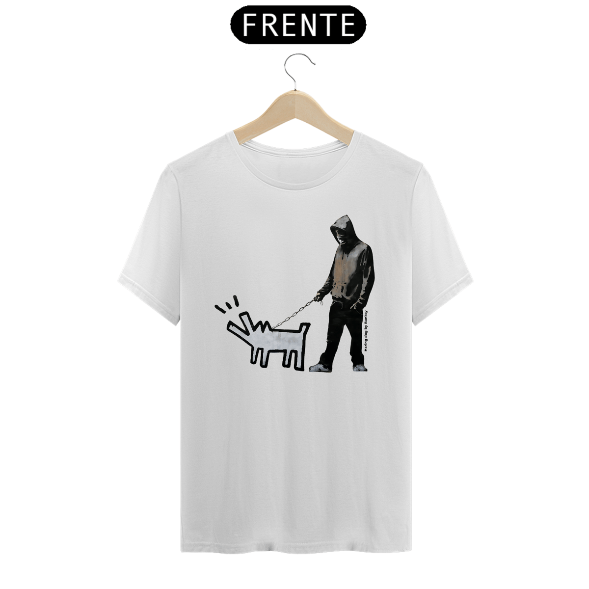 Nome do produto: Haring dog - Banksy (T-Shirt Prime)