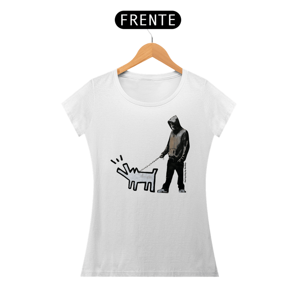Nome do produto: Haring dog - Banksy (Baby Look Prime)