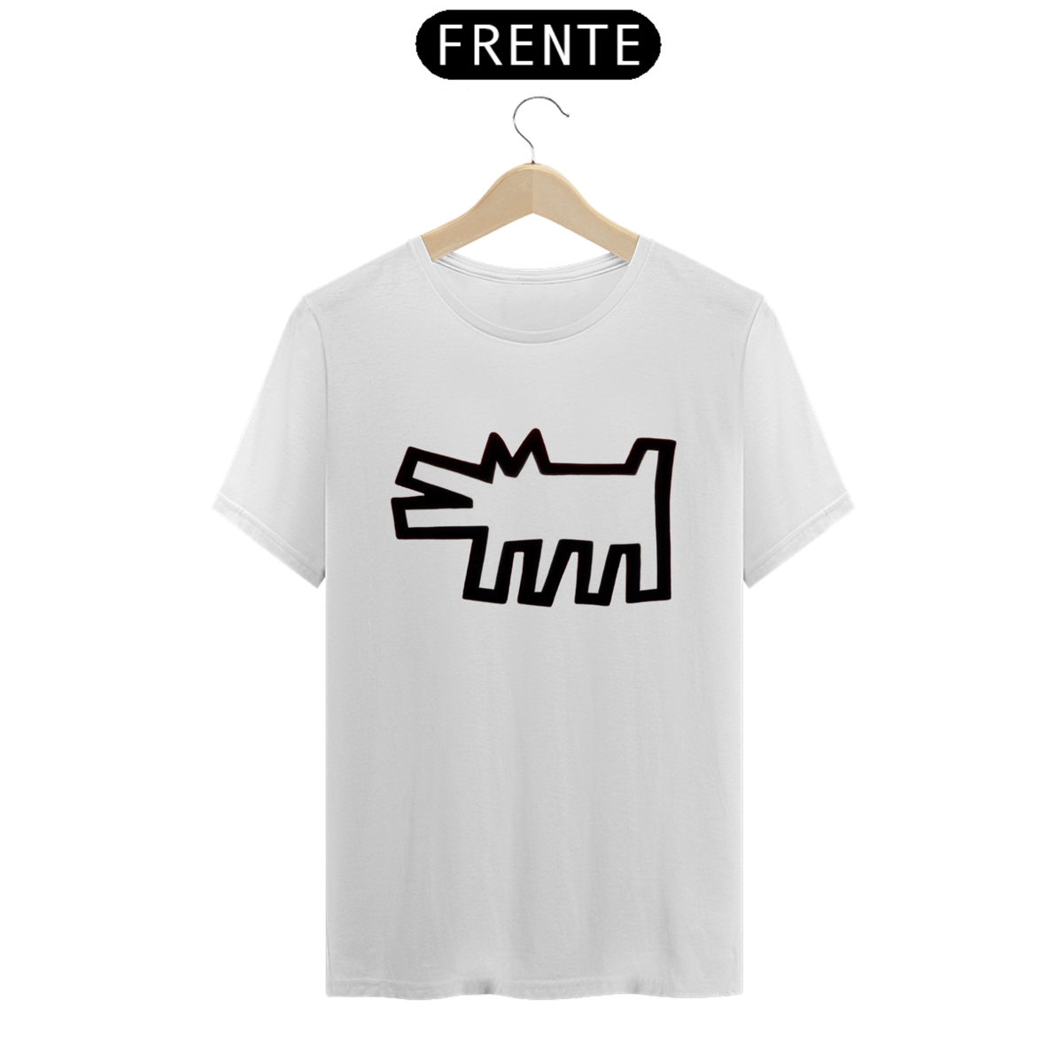 Nome do produto: Barking Dog - Keith Haring (T-Shirt Prime)