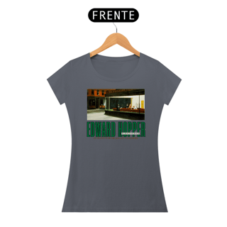 Nome do produto Nighthawks - Edward Hopper (Baby Look Pima) 