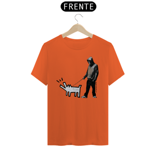 Nome do produto Haring dog - Banksy (T-Shirt Prime)