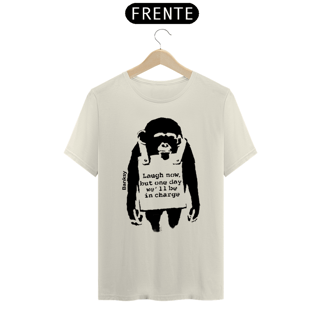 Nome do produto Laugh Now - Banksy (T-Shirt Prime)