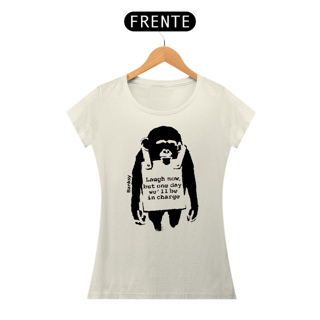 Nome do produto Laugh Now - Banksy (Baby Look Pima)