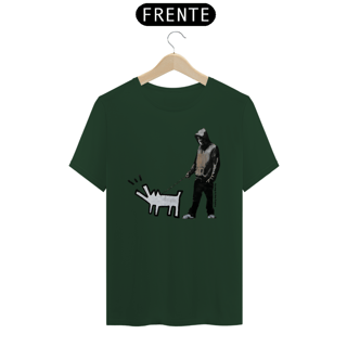 Nome do produto Haring dog - Banksy (T-Shirt Pima)