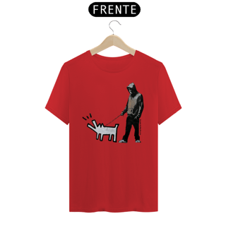 Nome do produto Haring dog - Banksy (T-Shirt Prime)