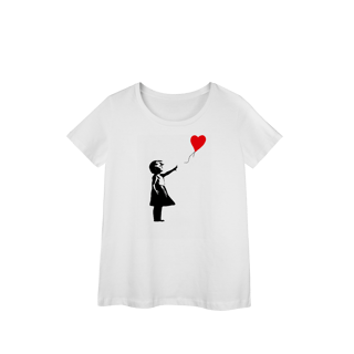 Nome do produto Girl With Balloon - Banksy (Baby Look PRIME)
