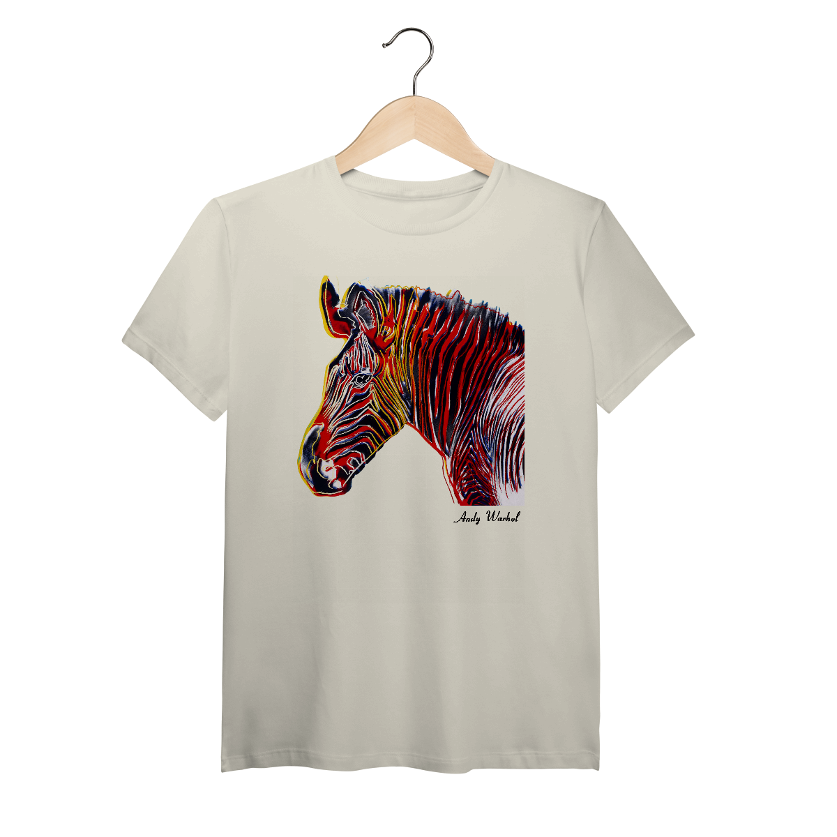 Nome do produto: Grevy\'s Zebra - Andy Warhol (Algodão Peruano)