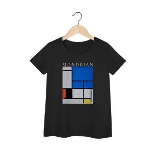 Nome do produto MONDRIAN - Large Blue Plane (Baby Look PRIME)