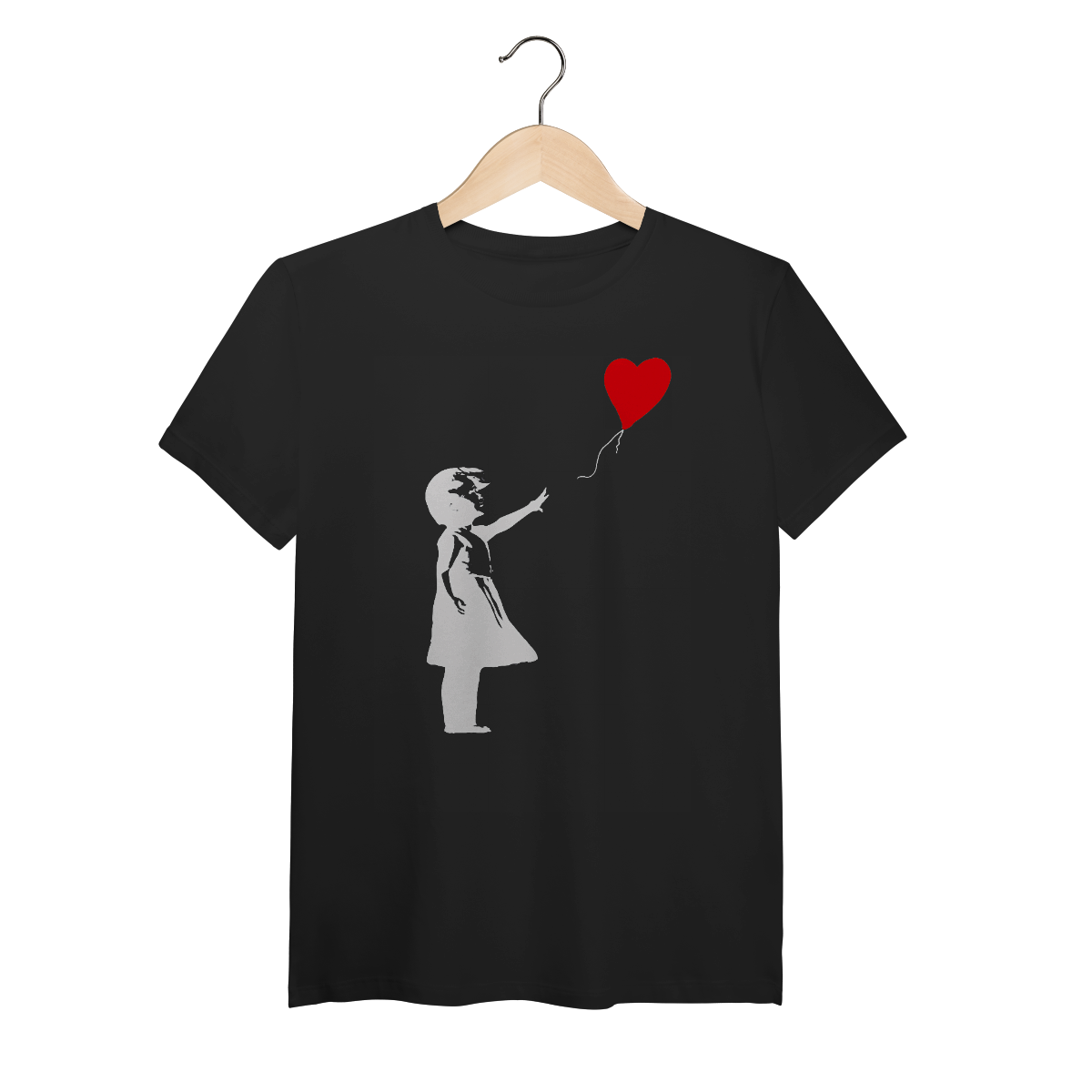 Nome do produto: Girl With Balloon - Banksy (Algodão Peruano)