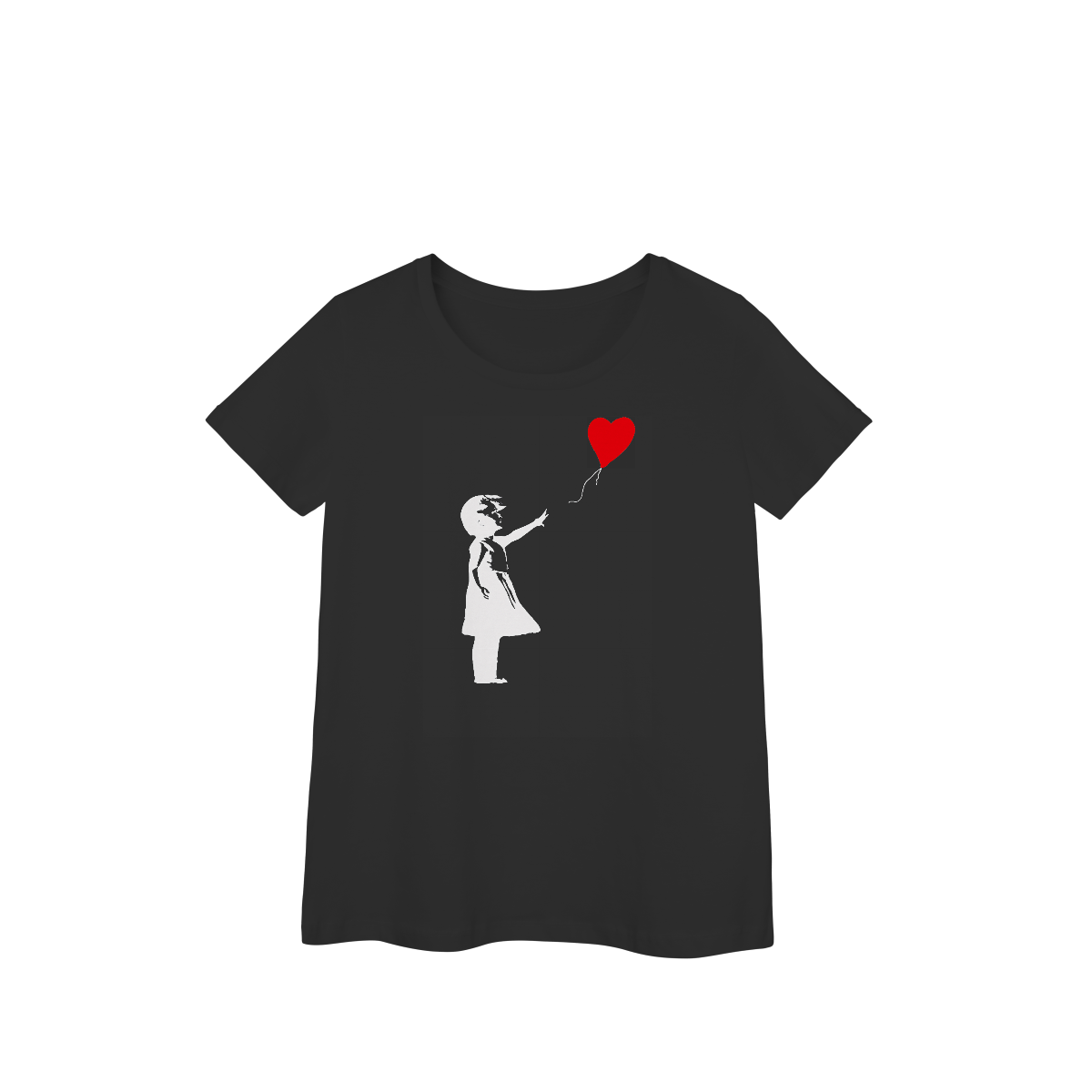 Nome do produto: Girl With Balloon - Banksy (Baby Look PRIME)