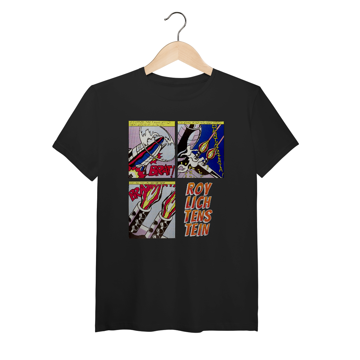 Nome do produto: As I opened fire- Roy Lichtenstein (Algodão Peruano)