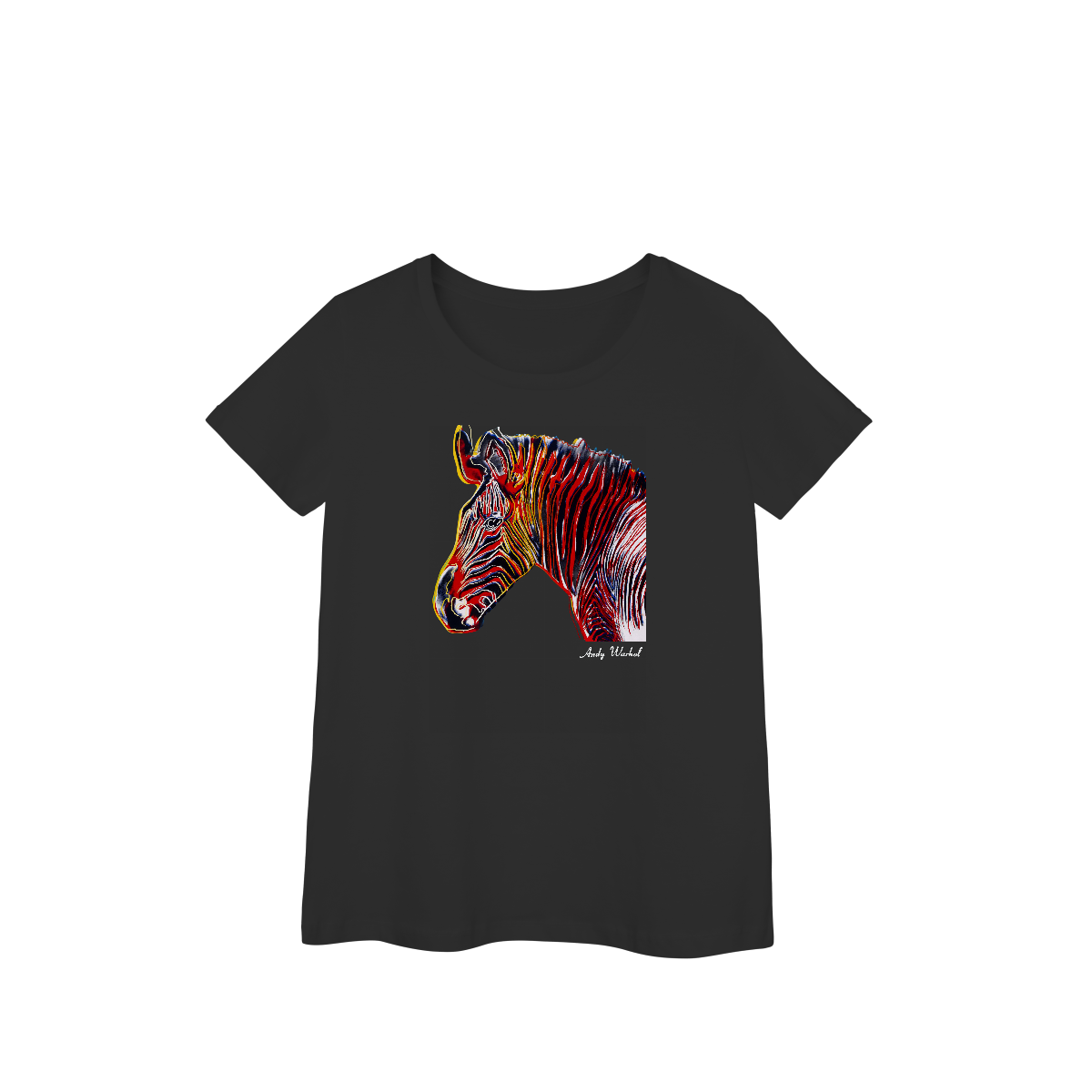 Nome do produto: Grevy\'s Zebra - Andy Warhol (Baby Look PRIME)