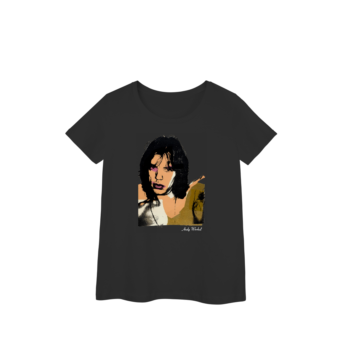 Nome do produto: Mick Jagger - Andy Warhol (Baby Look PRIME)