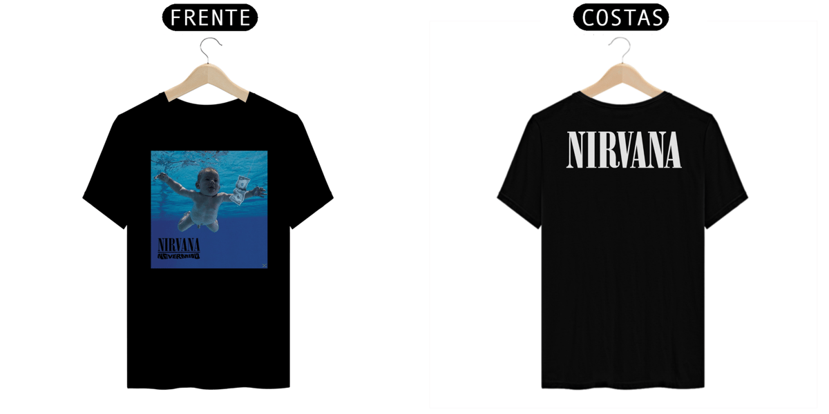 Nome do produto: Camiseta Nirvana Nevermind album