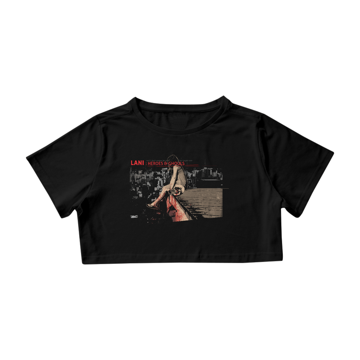 Nome do produto: Autoral - Cropped Lani Heroes & Ghouls