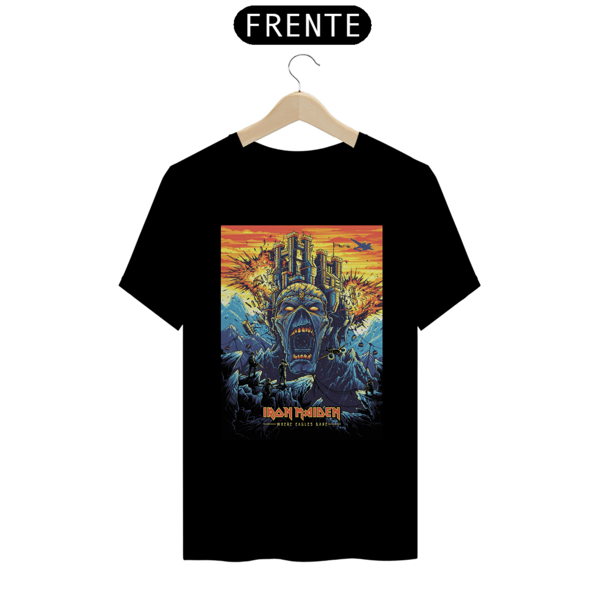 Nome do produto: Camiseta Iron Maiden Eagles Dare