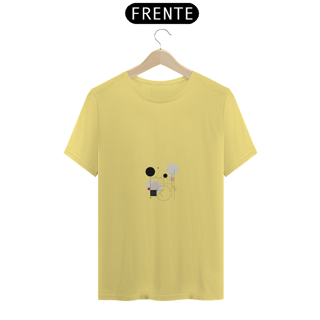 Nome do produto Camiseta com design gráfico de círculos e linhas