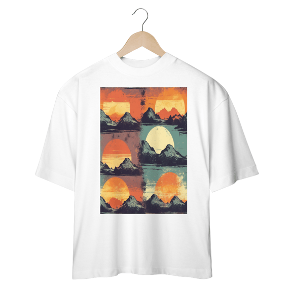 Camiseta com cor desbotada e textura vintage