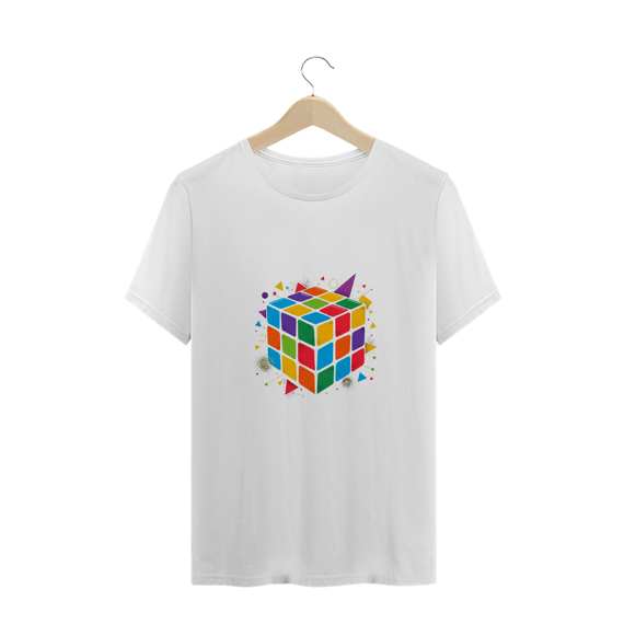 Camiseta Plus Size cubo mágico
