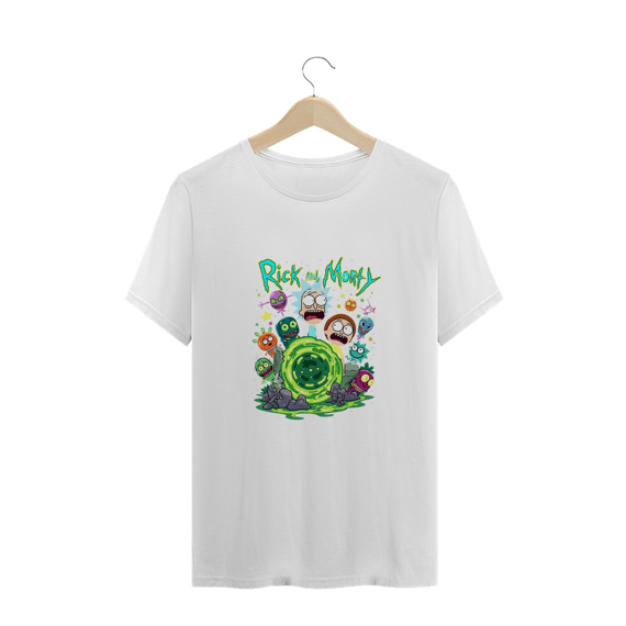 Camiseta Plus Size Rick And Morty