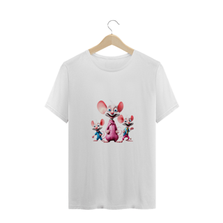 Camiseta Plus Size Pinky e Brain