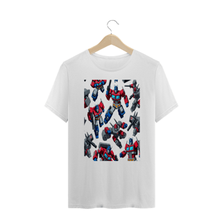 Camiseta Plus Size Transformers (Optimus Prime e Megatron)