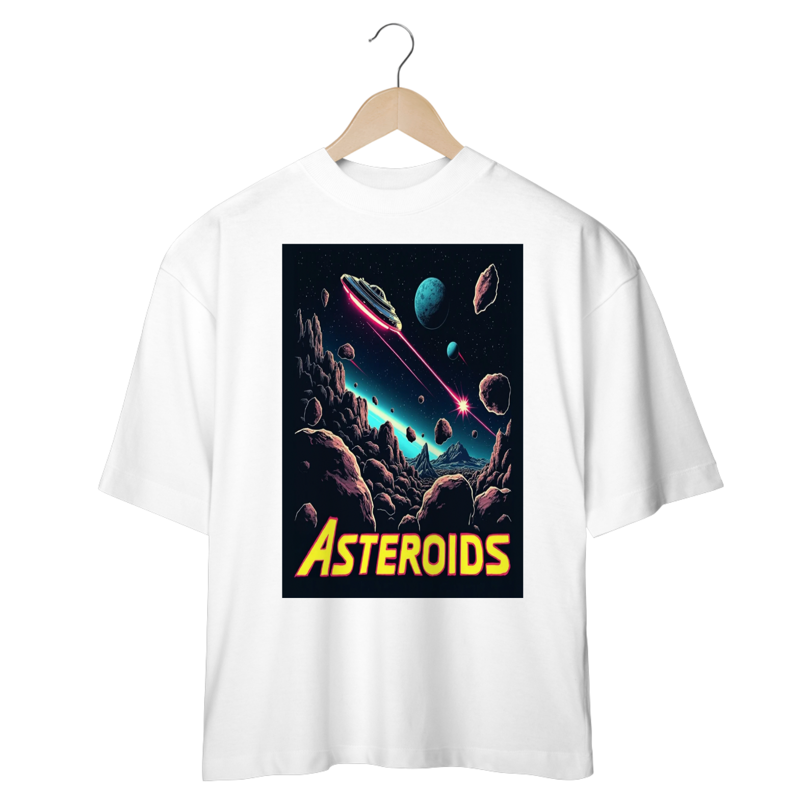Camiseta jogo Asteroids 