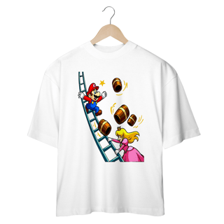 Camiseta jogo Donkey Kong - Mario resgate princesa