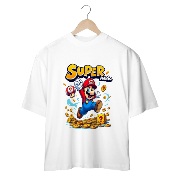 Camiseta jogo Super Mario Bros
